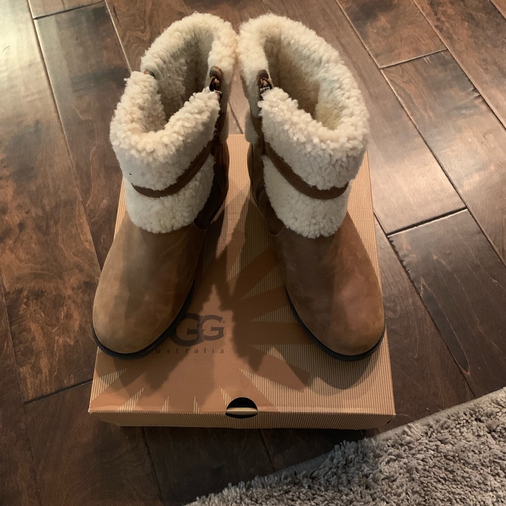Ugg Blayre II Leather Shearling Boots